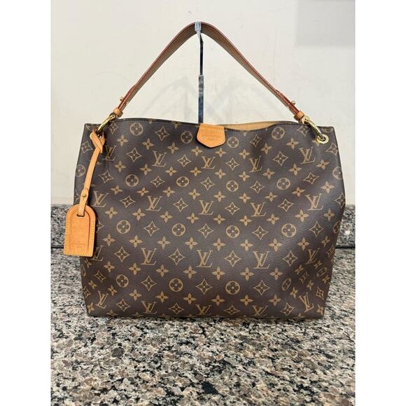 Louis Vuitton Graceful MM Monogram Beige Interior  344955 - Picture 1 of 16